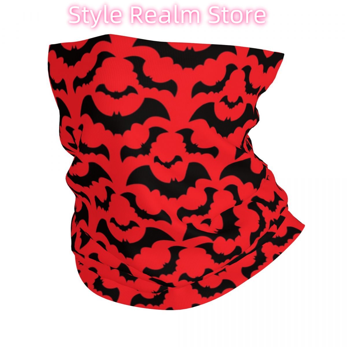 Neck Warmer Tube - Готическая ведьма с рисунком летучих мышей,