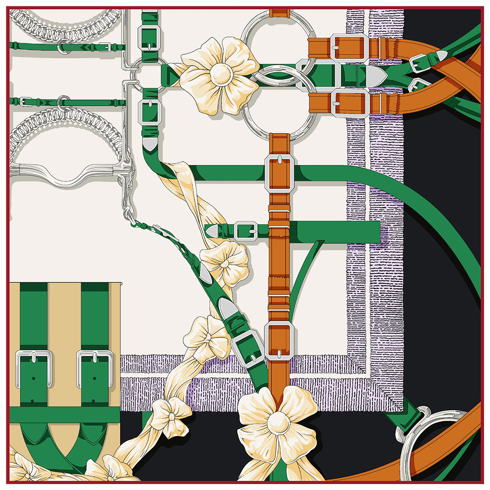 Scarf Silk Square - 90 см новый дизайн пояса саржевый