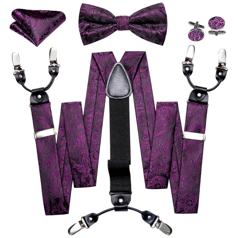 Bow Tie Pre Tied - Подтяжки для мужских брюк, изысканный комплект: