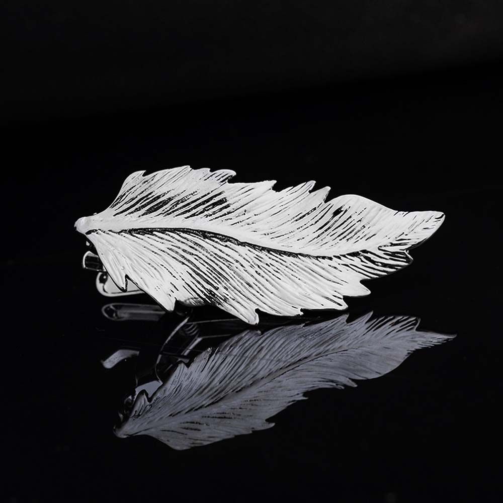 Tie Clip Silver - Креативный шарм: 1 шт. Свадебный серебряный
