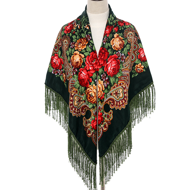 Bandana Cotton - 135*135 см женский Русский стиль большой