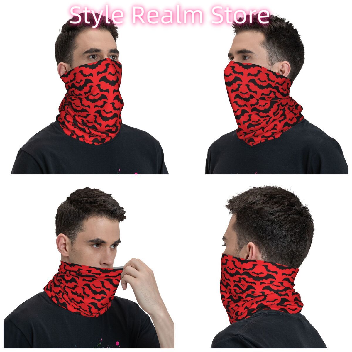 Готическая ведьма с рисунком л – обзор и цена Neck Warmer Tube