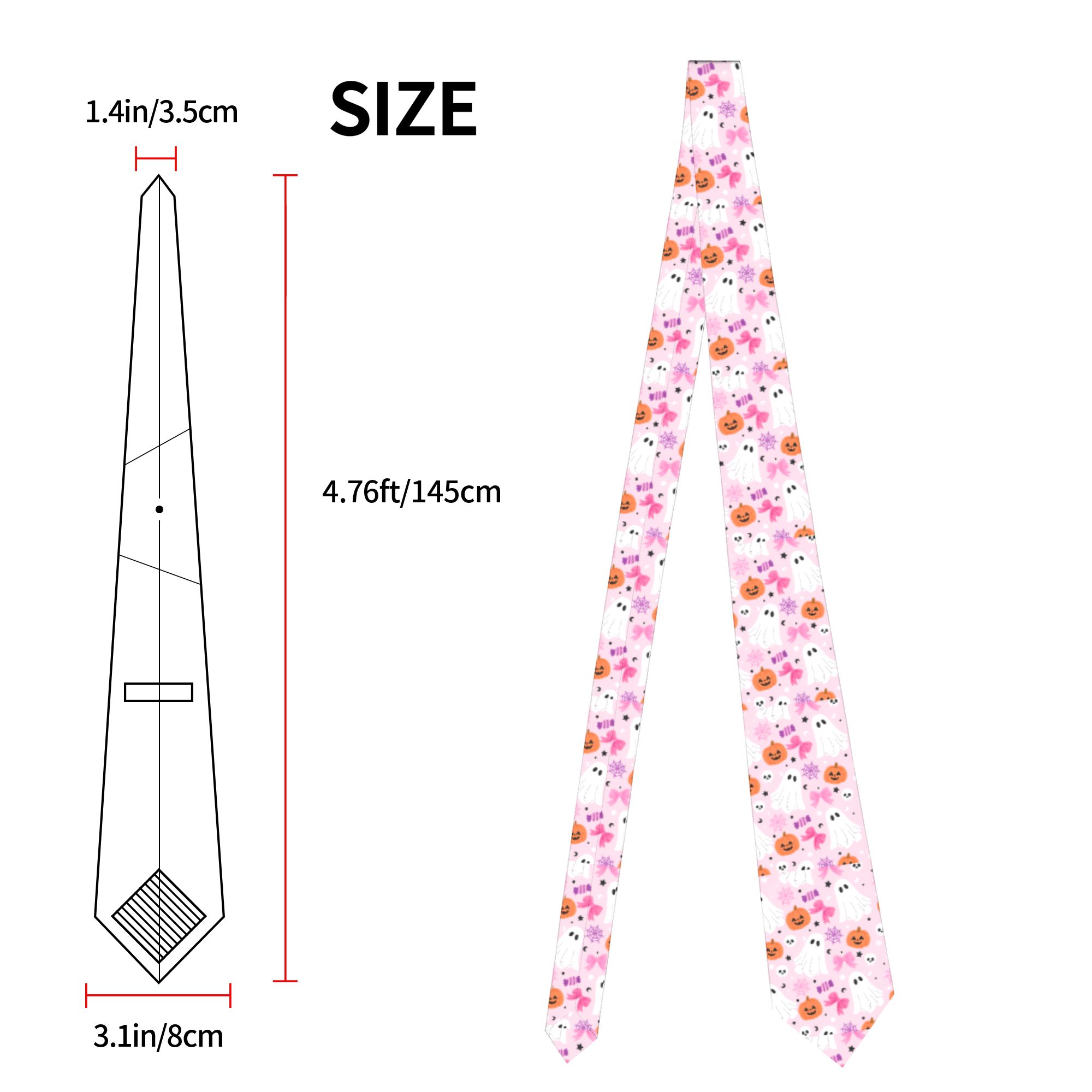 Розовый галстук с узором призр – обзор и цена Skinny Tie Men