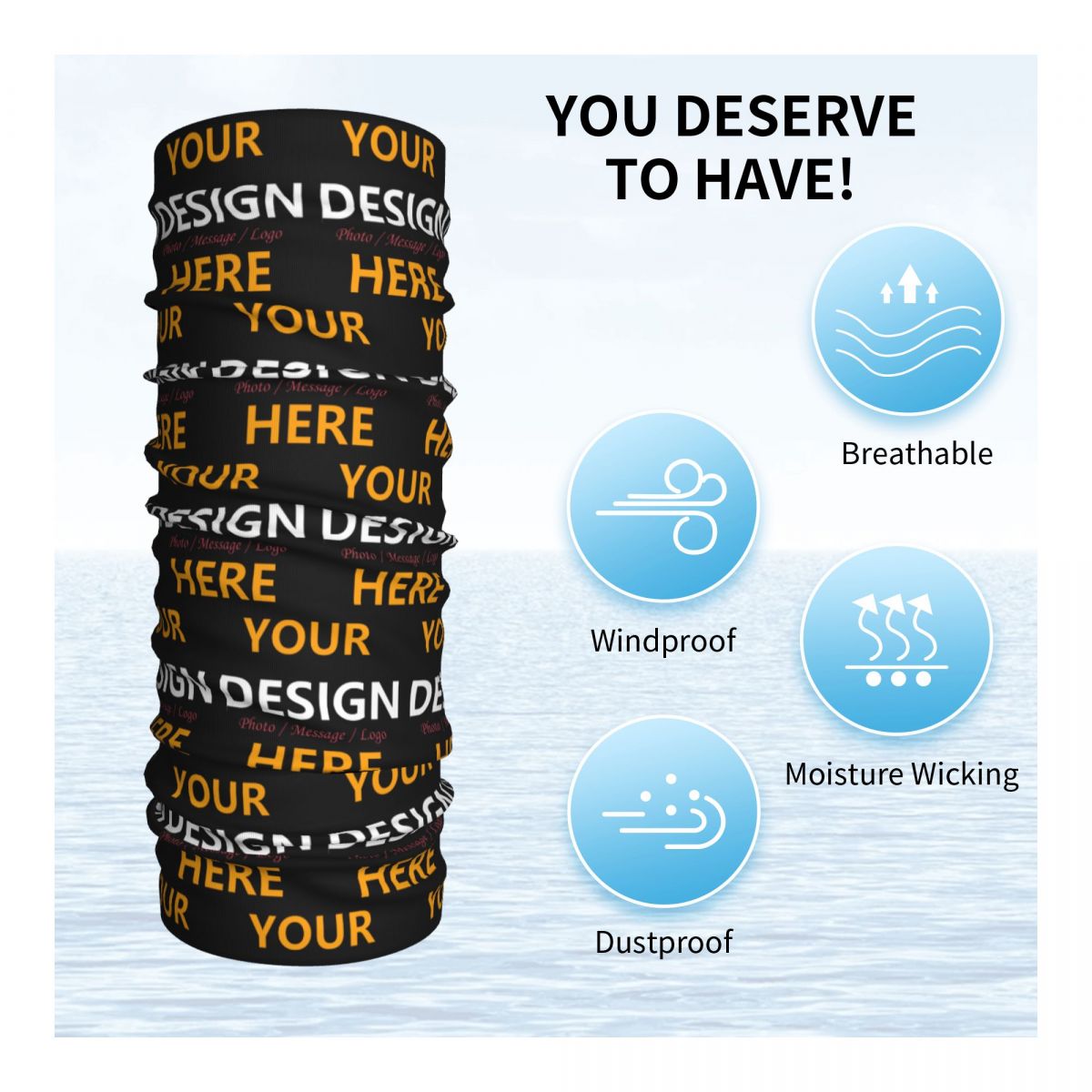 Бандана на заказ, гетры для ли – обзор и цена Neck Warmer Tube