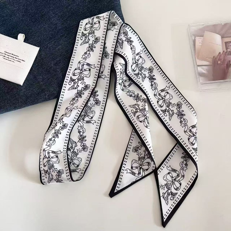 Черно-белый двусторонний шарф  – обзор и цена Ascot Neck Scarf