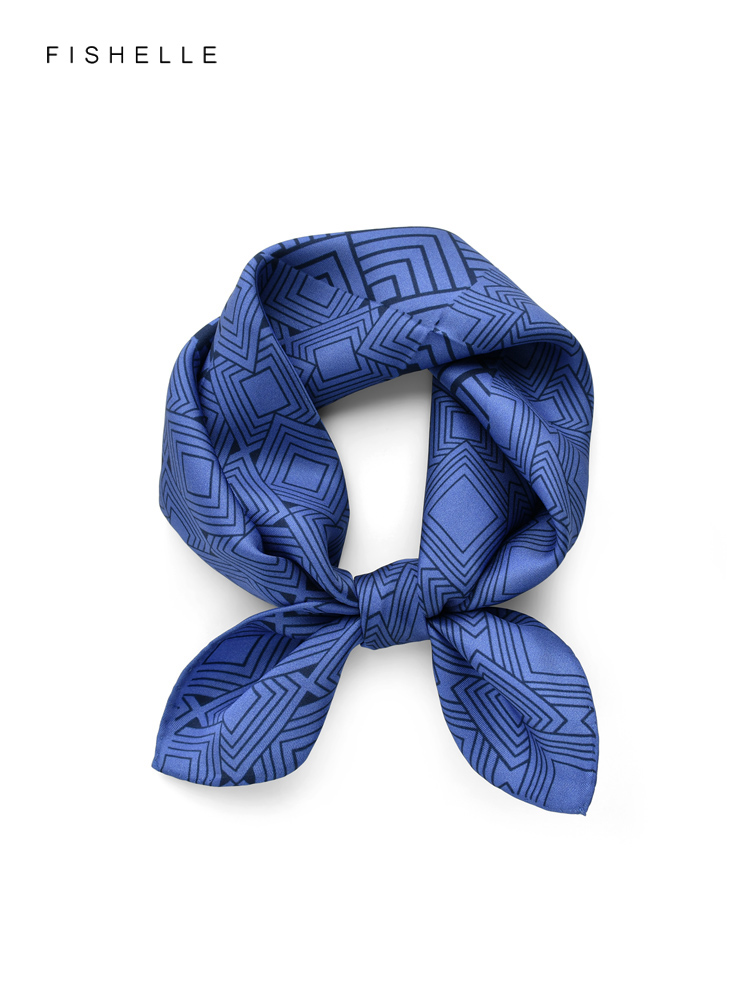 Женский саржевый шарф с геомет – обзор и цена Scarf Silk Square