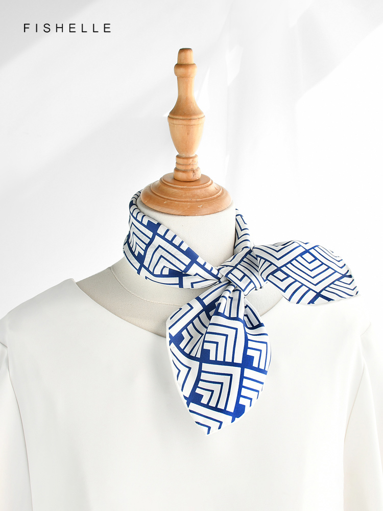 Женский саржевый шарф с геомет – обзор и цена Scarf Silk Square